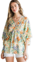Load image into Gallery viewer, Holly&#39;s Floral Chiffon Baby doll Blouse
