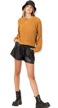 Load image into Gallery viewer, Coziest Cropped sweater- Brown Sugar
