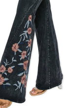 Load image into Gallery viewer, Amelia&#39;s Floral Embroidered Flare Pants
