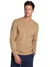 Load image into Gallery viewer, Tigers Eye Waffle Long Sleeve Henley 
