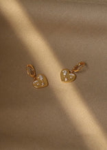 Load image into Gallery viewer, Heart Zircon Earring 18k Gold Plated
