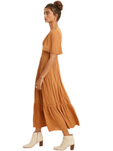 Load image into Gallery viewer, Elizabeth&#39;s Lacy Midi Dress- Tuscan Sun
