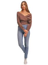 Load image into Gallery viewer, Coco Brown Sweater Top
