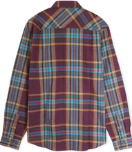 Load image into Gallery viewer, Burgundy  Flannel Shirt
