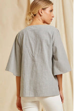 Load image into Gallery viewer, V Neckline Detailed Embroidery Blouse
