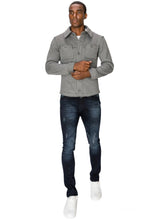 Load image into Gallery viewer, Premium Wool Blended Raw Edge Jacket- Grey

