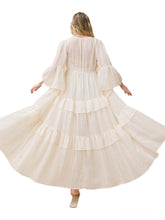 Load image into Gallery viewer, Cora&#39;s Sheer Textured Maxi Kimono Cover Up
