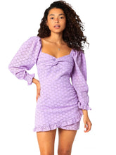 Load image into Gallery viewer, Violas Sweet Lavender Eyelet Dress
