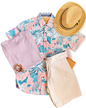 Load image into Gallery viewer, Men’s Casual Tropical  Print Shirt
