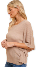 Load image into Gallery viewer, Soft Pointelle Oversized Lightweight Sweater
