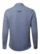 Load image into Gallery viewer, Super Soft Quilted Long Sleeve Snap Button Shirts- Blue
