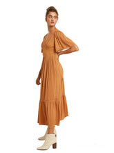 Load image into Gallery viewer, Elizabeth&#39;s Lacy Midi Dress- Tuscan Sun
