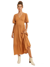 Load image into Gallery viewer, Elizabeth&#39;s Lacy Midi Dress- Tuscan Sun
