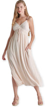 Load image into Gallery viewer, Luna Beaded Double Waist Maxi Dress
