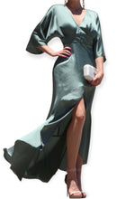 Load image into Gallery viewer, Satin Maxi Dress- Sage Green
