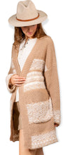 Load image into Gallery viewer, Long sleeve kimono sweater cardigan
