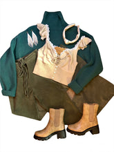 Load image into Gallery viewer, Stacy’s Eyelet Lace Smocking Top- Sage
