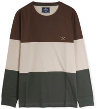 Load image into Gallery viewer, Chestnut Long Sleeve Color Block Crew
