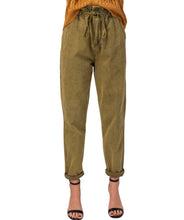 Load image into Gallery viewer, Paper Bag Drawstring Pants - Olive
