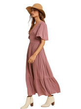 Load image into Gallery viewer, Elizabeth&#39;s Lacy Midi Dress- Mauve

