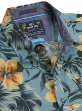 Load image into Gallery viewer, Seafoam Floral Tropical Shirt
