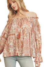 Load image into Gallery viewer, Boho Off The Shoulder Blouse
