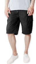 Load image into Gallery viewer, Casual Cargo Shorts- Black
