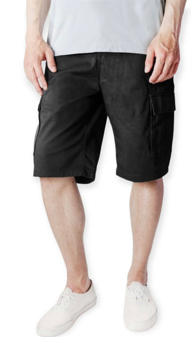 Casual Cargo Shorts- Black