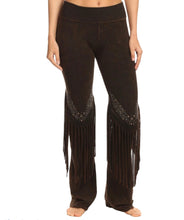 Load image into Gallery viewer, Western Fringe Stone Detail Yogi Pants
