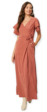 Load image into Gallery viewer,   Double Layer Sleeve Wrap Maxi Dress  

