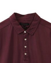 Load image into Gallery viewer, Washed Vintage Polo Long Sleeve - Burgundy
