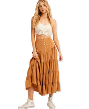 Load image into Gallery viewer, Paloma Tiered Maxi Skirt-Clay
