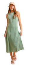 Load image into Gallery viewer, Willow Sage  Sleeveless Rib Knit Midi Dress
