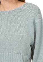 Load image into Gallery viewer, All To Myself Long Puff- Sleeve Cropped Sweater-  Teal
