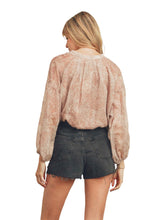 Load image into Gallery viewer, Spring Lily Button Down Shirred Top
