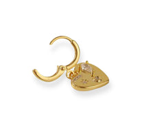 Load image into Gallery viewer, Heart Zircon Earring 18k Gold Plated
