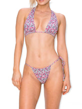 Load image into Gallery viewer, The Maria Multi Way Floral Self-Tie Bikini Set- Pink
