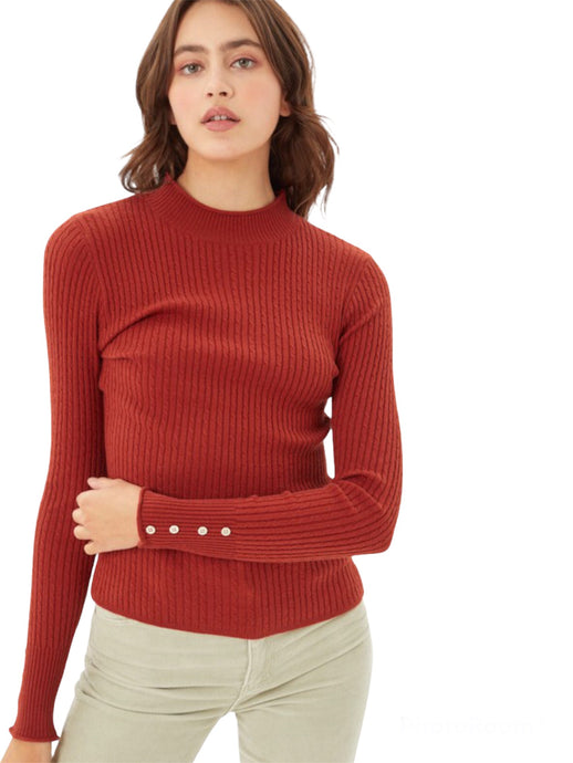 Fall Ribbed Knit Sweater