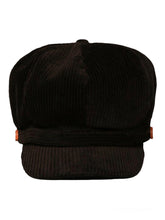 Load image into Gallery viewer, Corduroy Newsboy Solid Cap 
