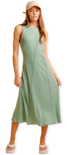 Load image into Gallery viewer, Willow Sage  Sleeveless Rib Knit Midi Dress
