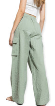 Load image into Gallery viewer, Daisy Embroidered Cargo Pants- Olive
