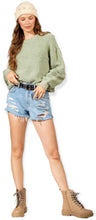 Load image into Gallery viewer, Sherpa Teddy Bear Sweater- Sage

