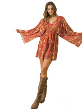 Load image into Gallery viewer, Raven&#39;s Floral Kimono Mini Dress
