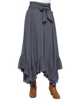 Load image into Gallery viewer, Scarlett’s Fluttery Flowy Maxi Skirt- Dusty Grey
