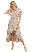 Load image into Gallery viewer, Daydream Floral  Print Wrap Dress- Dusty Pink
