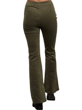 Load image into Gallery viewer, Olive Corduroy Flare Pants
