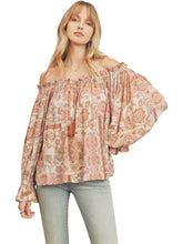 Load image into Gallery viewer, Boho Off The Shoulder Blouse
