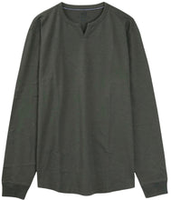 Load image into Gallery viewer, The Essential Olive Long Sleeve Notched V
