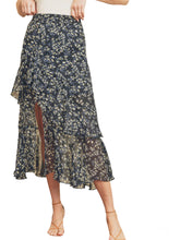 Load image into Gallery viewer, Love In A Mist Floral Print Midi Skirt 
