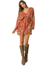 Load image into Gallery viewer, Raven&#39;s Floral Kimono Mini Dress

